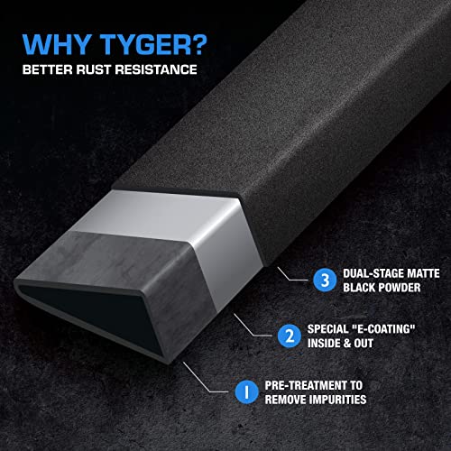 Tyger Auto 4" Riser Running Boards for Dodge Ram