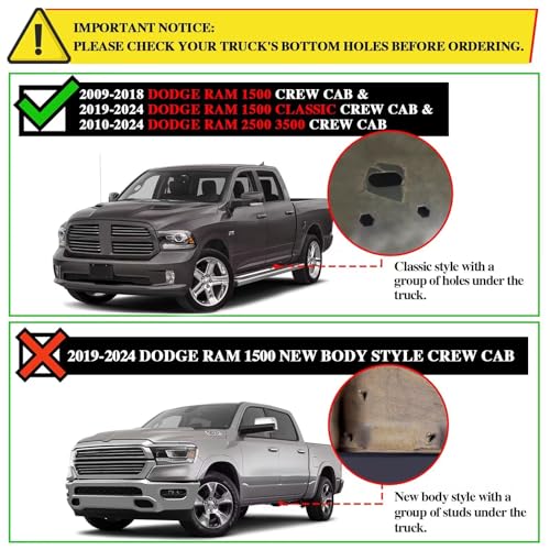 COMNOVA 6" Running Boards for Dodge Ram 1500