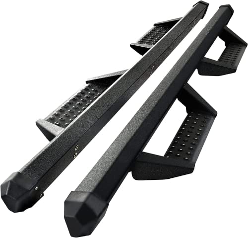 Textured Black Drop Down Running Boards for Ram