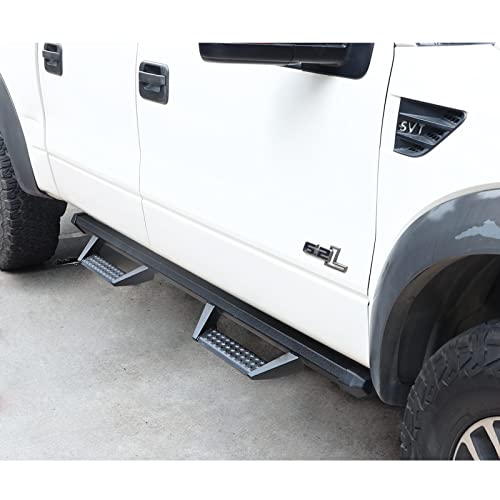 Textured Black Drop Down Running Boards for Ram