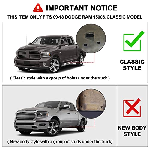 Dodge Ram Running Boards for Crew Cab 2009-2024