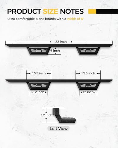 KYX 6" Running Boards for Toyota Tacoma Double Cab
