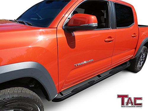 TAC 3" Black Side Steps for Toyota Tacoma