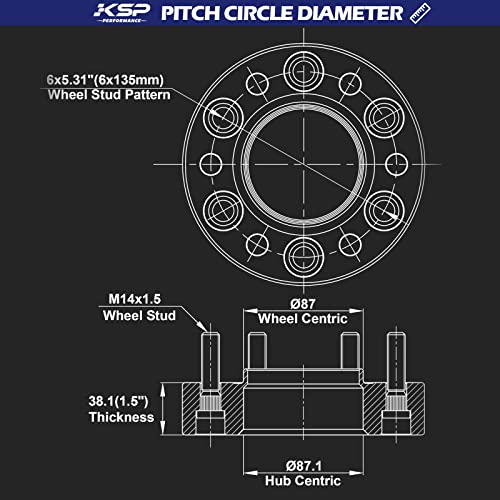 KSP 6x135 Wheel Spacers for F150 & Expedition