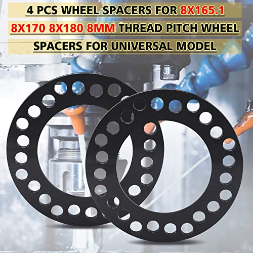 4pc Black Forged 8mm Wheel Spacers for Trucks