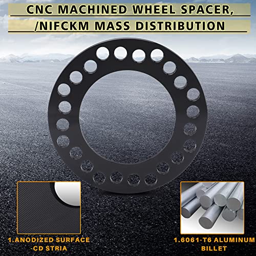 4pc Black Forged 8mm Wheel Spacers for Trucks