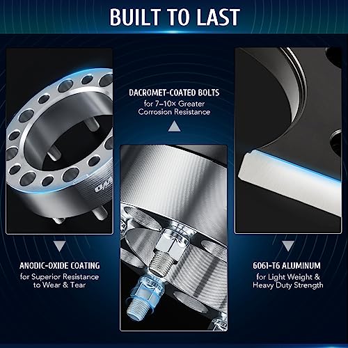 8x6.5 Wheel Spacers for Dodge Ram & Ford F250