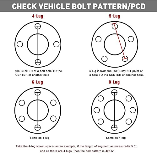 Universal Wheel Spacers for 6 Lug Vehicles