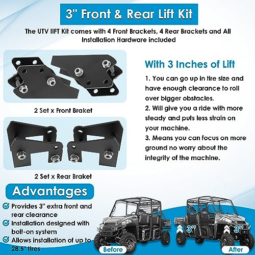 3'' Suspension Lift Kit for Polaris Ranger UTV