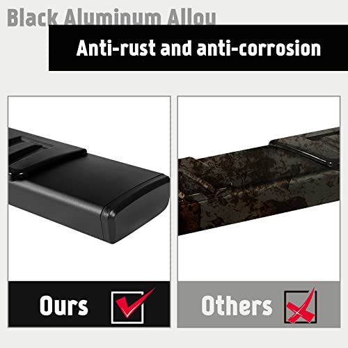 PZ 6" Black Running Boards for Ford SuperCrew