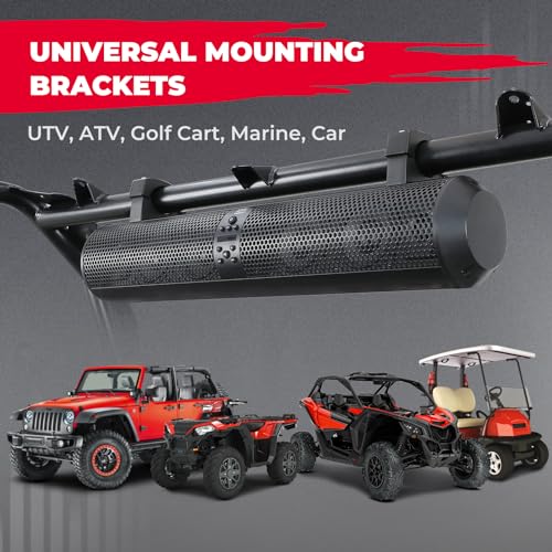 KEMIMOTO Bluetooth UTV Sound Bar with Tweeters