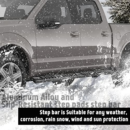 PZ 6" Black Running Boards for Ford SuperCrew