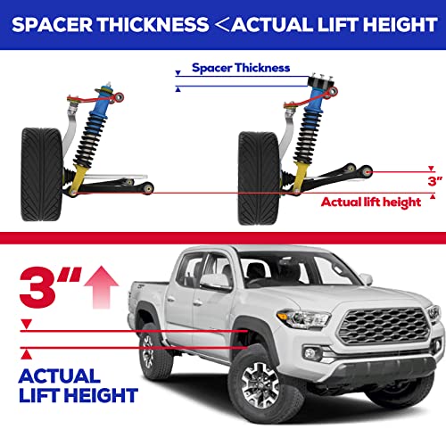 KSP 3" Front Leveling Lift Kit for Tacoma, 4Runner