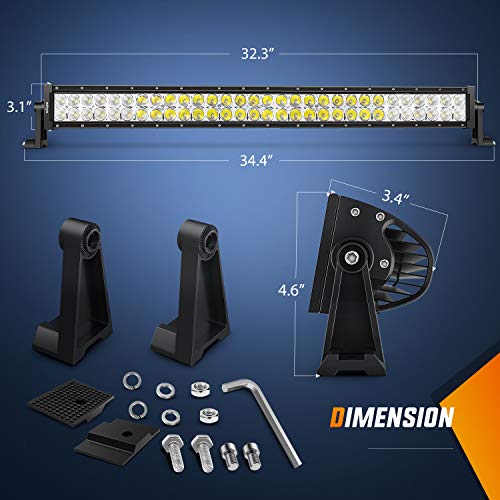 32" Nilight 180W LED Light Bar for Off-Road