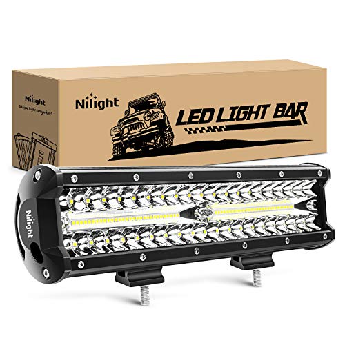 Nilight 12-Inch 300W LED Light Bar Combo