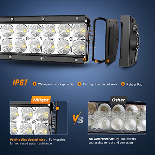 42-Inch Nilight 240W LED Light Bar for Off-Road