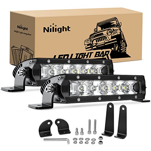 Nilight 7-Inch Slim LED Light Bar - 30W