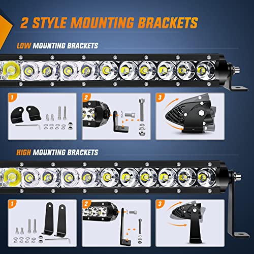Nilight 41" 200W LED Spot Flood Light Bar