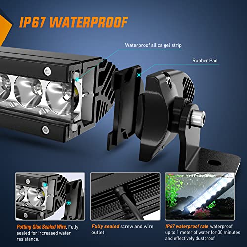 Nilight 41" 200W LED Spot Flood Light Bar