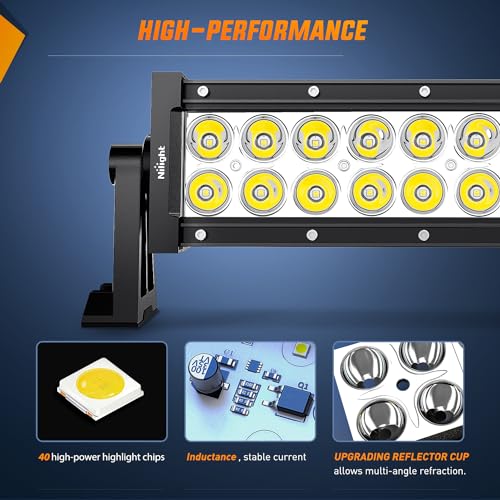 Nilight 36W LED Light Bar for Off-Road Vehicles