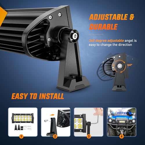 Nilight 36W LED Light Bar for Off-Road Vehicles