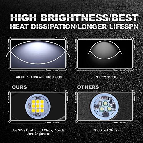 White LED Rock Lights for Trucks and ATVs