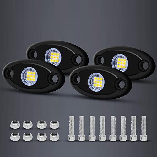 White LED Rock Lights for Trucks and ATVs