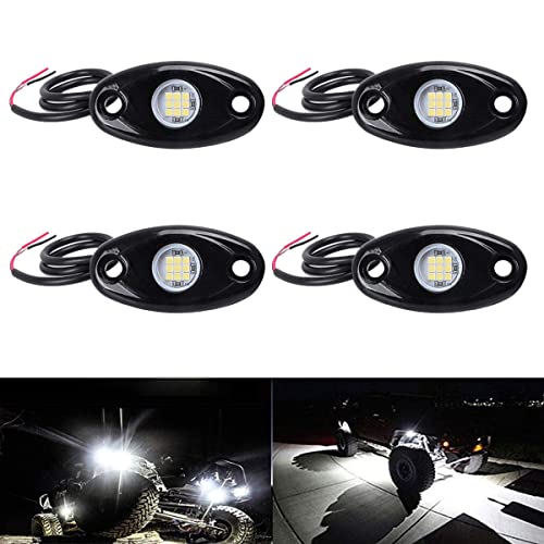 White LED Rock Lights for Trucks and ATVs