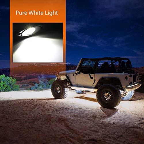 Nilight Waterproof LED Rock Light Pod Set