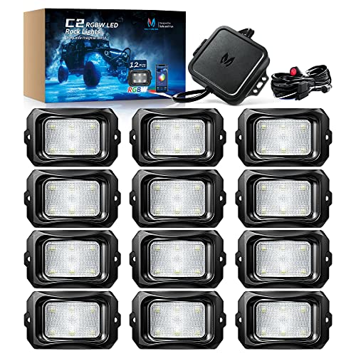 MICTUNING C2 RGBW LED Rock Lights – 12 Pods