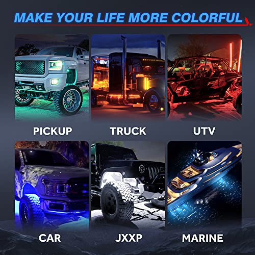 MICTUNING C2 RGBW LED Rock Lights – 12 Pods