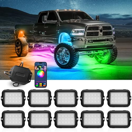 MICTUNING Y1 RGB Dream Color LED Rock Lights