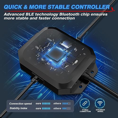 MICTUNING Y1 RGB Dream Color LED Rock Lights