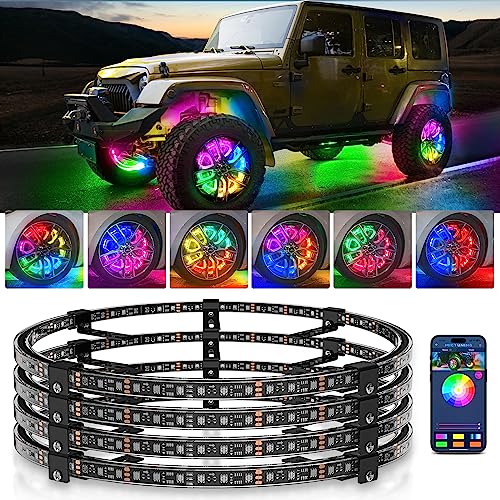 17" MICTUNING RGB Chasing Wheel Rim Light Kit