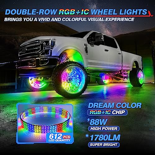 17" MICTUNING RGB Chasing Wheel Rim Light Kit