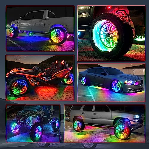17" MICTUNING RGB Chasing Wheel Rim Light Kit