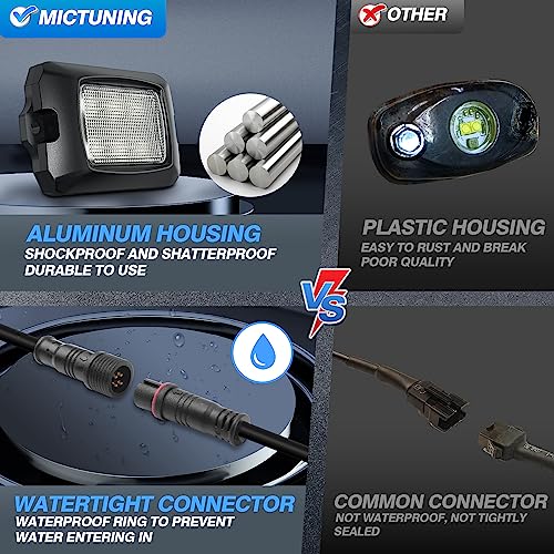 MICTUNING Q1 RGB LED Rock Light Kit