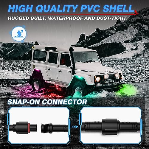 MICTUNING 3-Pin RGB+IC Light Extension Cable