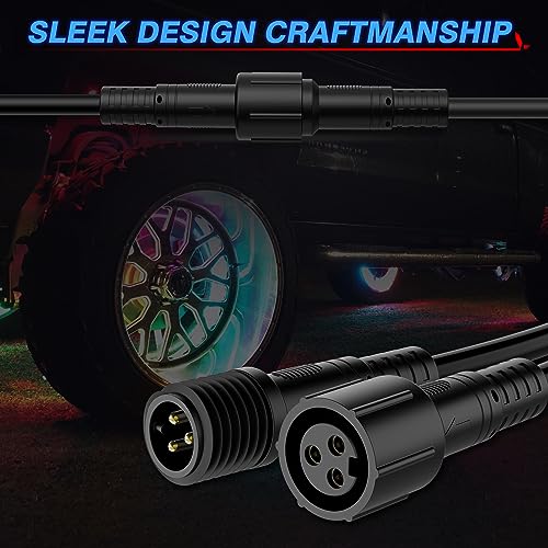 MICTUNING 3-Pin RGB+IC Light Extension Cable