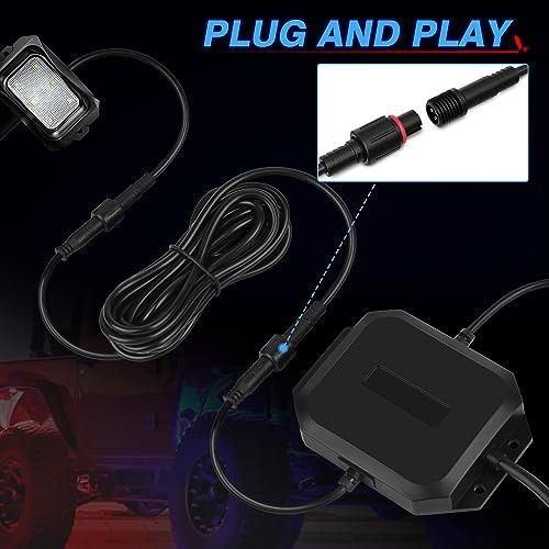 MICTUNING 3-Pin RGB+IC Light Extension Cable