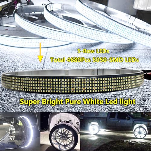 17in Waterproof Wheel Lights Kit with Remote Control