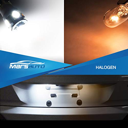 Marsauto 194 6000K LED Bulbs - Pack of 10