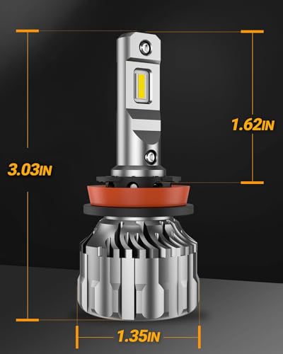H11 LED Fog Light Bulbs - 28000LM, 6500K