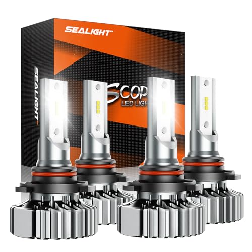 Super Bright 9005/9006 LED Bulbs Combo, 4 Pack