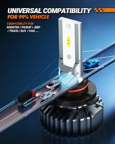 Super Bright 9005/9006 LED Bulbs Combo, 4 Pack