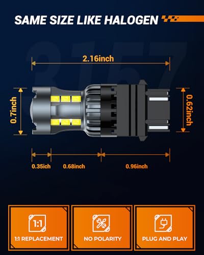 LED Reverse Light Bulbs for Trucks & ATVs - 2 Pack