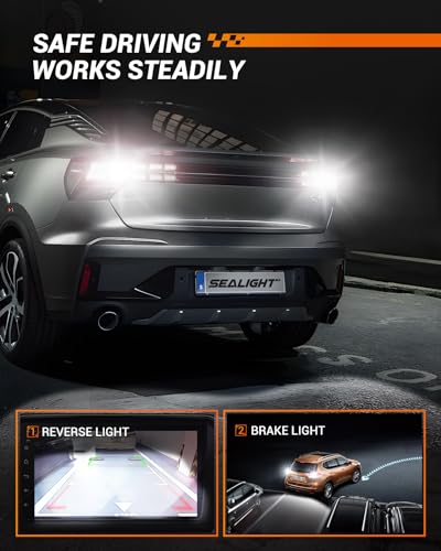 SEALIGHT 921 LED Backup Light Bulbs - 6000K