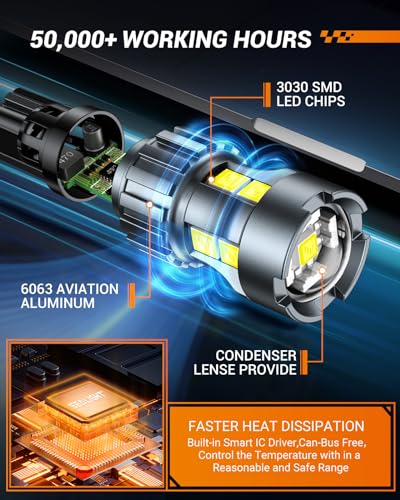 SEALIGHT 921 LED Backup Light Bulbs - 6000K