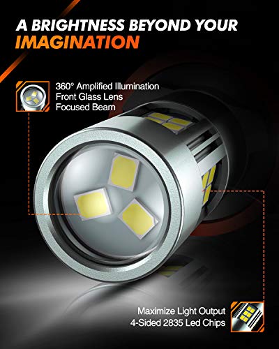 SEALIGHT H11 LED Fog Light Bulbs - 6500K