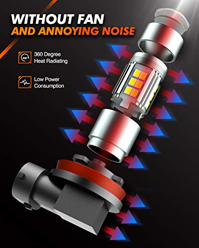 SEALIGHT H11 LED Fog Light Bulbs - 6500K